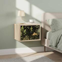 vidaXL Noptiera suspendata RHENEN Stejar Sonoma 36 x 33 x 25 cm GartenMobel Dekor (8007429)