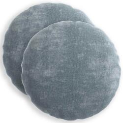 vidaXL Husa pentru perna 2 buc. HEERLEN Albastru deschis Ø 40 cm GartenMobel Dekor (922311) Lenjerie de pat