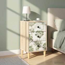vidaXL Dulap de noapte GOTHA 2 buc. Stejar Sonoma 36 x 33 x 60 cm GartenMobel Dekor (8007308)