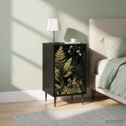 vidaXL Dulap de noapte RHENEN 2 buc. Stejar Negru 36 x 33 x 61 cm GartenMobel Dekor (8007310)