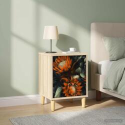 vidaXL Dulap de noapte LOCHEM 2 buc. Stejar Sonoma 36 x 33 x 50 cm GartenMobel Dekor (8007192)