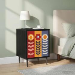 vidaXL Dulap de noapte ESSEN 2 buc. Stejar Negru 36 x 33 x 51 cm GartenMobel Dekor (8007256)