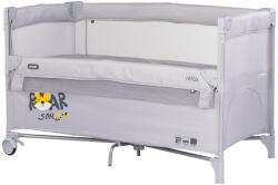 Chipolino Patut pliabil Chipolino Relax Tiger platinum cu laterala culisanta (KOSIRE267PL) - evelise