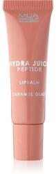 MUA Makeup Academy Hydra Juice Peptide Lip Balm hidratáló ajakbalzsam a magas fényért illatok Caramel Glaze 10 ml