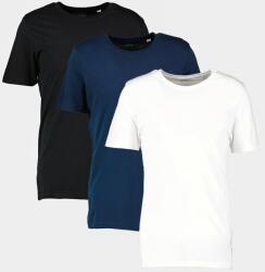 JACK & JONES Jack & Jones, Kerek nyakú organikuspamut póló szett - 3 db, Fekete, Fehér, Tengerészkék, XL (12191759-BLACK-NAVY-WHITE-XL)
