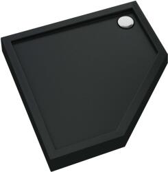 Schedpol Competia New Black Mat cădiță de duș pentagonală 90x90 cm negru 3.4698/C/MG (34698CMG)