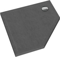 Schedpol Caspar New Grey Stone cădiță de duș pentagonală 90x90 cm gri 3.2398/S/ST (32398SST)