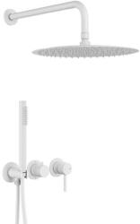Armatura Moza White set de duș ascuns cu duș de ploaie alb 5039-511-44 (503951144)