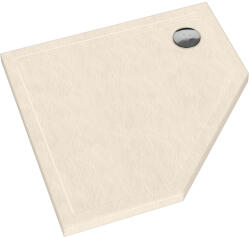 Schedpol Caspar New Cashmere Stone cădiță de duș pentagonală 80x80 cm bej 3.2397/PK/ST (32397PKST)