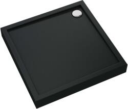 Schedpol Competia New Black Mat cădiță de duș pătrată 80x80 cm gri 3.4630/C/MG (34630CMG)