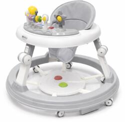 Kidizi Premergator multifunctional Kidizi Pippa gri pentru bebelusi, cu panou interactiv pentru picioare, tavita muzicala detasabila si inaltime reglabila pe 3 niveluri (5949551919568)