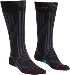 CCM Șosete de hochei Compressi Knee Black/Grey/Red Unisize