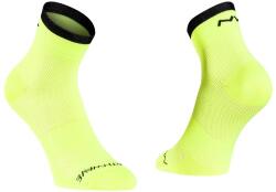 NorthWave Șosete de ciclism Origin Mid Yellow Fluo/Black S