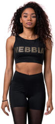 Nebbia Top pentru femei Intense Gold Mesh Mini Top 830 black S