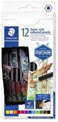 STAEDTLER Színes ceruza készlet, hatszögletű, STAEDTLER "149 C, 12 különböző szín (149C C12) - patronbolt