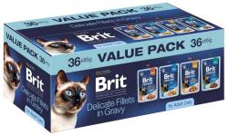  BRIT Premium by Nature Finom filék mártásos dobozban - nedves macskaeledel - 36x85g