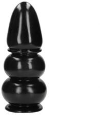 Ouch! Dop Anal Ultra Collosus cu Ventuza, PVC, Negru, 35.5 cm
