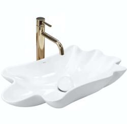 Rea Infinity mosdó dugóval 62x33 cm mosdótálak fehér fényes REA-U3607 (REAU3607)