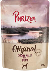 Purizon 6x300g Purizon Adult nedves kutyatáp - Csirkefilé kacsával, répával & szederrel