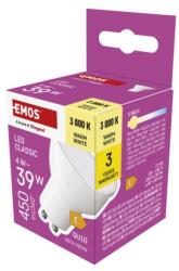 EMOS Bec LED Classic MR16 / GU10 / 4 W (39 W) / 450 lm / Alb cald
