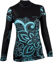 nanosilver® Flower női termo póló - hosszú ujjú türkizkék - motozem - 34 900 Ft