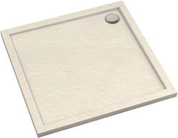 Schedpol Caspar New Cashmere Stone négyzet alakú zuhanytálca 80x80 cm bézs 3.2330/PK/ST (32330PKST)