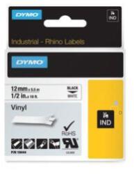 DYMO Bandă adezivă flexibilă din vinil Dymo Rhino, 12 mm, albă/neagră