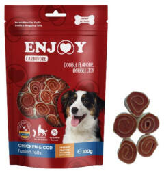 Enjoy Snackuri Caini Enjoy 193546 | Pui, Cod, 100g (193546)