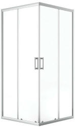 Laveo BRESSO szögletes zuhanykabin zuhanytálcával 90x90x185 cm átlátszó üveg/króm