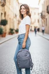 Samsonite MOVE 5.0 piszkoskék közepes divatos hátizsák 151640-1310