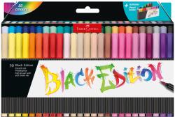 Faber-Castell Markere tip pensula 50 culori/set, Black Edition FABER-CASTELL (FC116454)