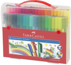 Faber-Castell Carioci 80 culori/set, cu clip, Connector FABER-CASTELL (FC155579)