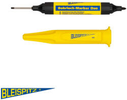 Bleispitz 8322 DUO kétvégű furatjelölő filc tokkal (fekete) (8322)