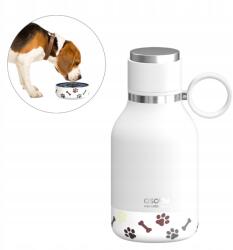 Asobu Kutya cumisüveg tállal Rozsdamentes Fehér, 975 ML Asobu (AS-SDB1 WHITE)
