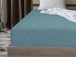  Cearsaf fleecat cu elastic MOLTON petrol 90 x 200 cm