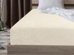  Cearsaf elastic din fleece MOLTON crem 180 x 200 cm