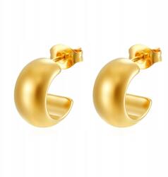  Arany fülbevaló "chunky hoops" - 1, 5 cm, rozsdamentes acél