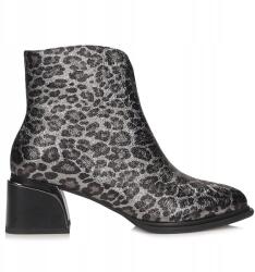 S. Barski Stílusos női magassarkú cipő S. Barski CR52-622 Blk Silver (CR52-622)