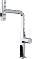 Welland FH-3138E mosogató csaptelep - többfunkciós fej - vízhőfok kijelző (króm) (FH-3138-5)