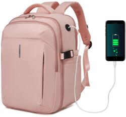 Konofactory Rózsaszín dizájnos kézipoggyász hátizsák „Paradise - M méret (R2602-pink)