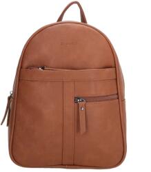 Beagles Barna kis elegáns hátizsák „Doublezip (R25611-cognac-005-HU)