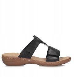 RIEKER Női flip-flop papucs Rieker 60885-00 fekete, tépőzáras (60885-00)