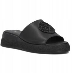 Filippo Női Flip-flop Papucs Fekete Filippo DK6987/25 Bk Valódi Bőr Kényelmes (DK6987/25BK.CZARNY)