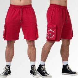 NEBBIA - Washed laza cargo rövidnadrág LEGEND 787 (red) (XL) - NEBBIA