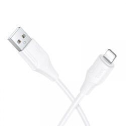 hoco. Cablu Date si Incarcare USB-A - Lightning HOCO X124, 18W, 1m, Alb - gsmboutique