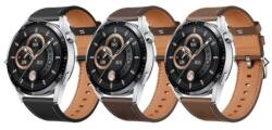 Hoco Curea de ceas - Piele Naturală - 20 mm și 22 mm - Piele Naturală - Negru, Maro Închis și Maro Deschis - Eleganță și Confort (WH10)