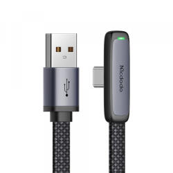 Mcdodo Cablu Date si Incarcare USB-A - USB-C McDodo CA-3340 Angled, 100W, 1.2m, Negru - gsmboutique