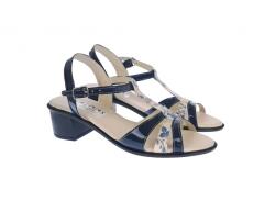 MV Ciucaleti Sandale dama din piele naturala lacuita, bleumarin, S81LBL, marimea 38