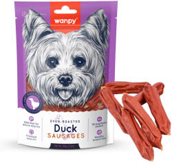Wanpy WANPY Sausages, XS-M, Rață, punguță recompense câini, 100g