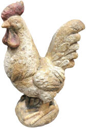 Clayre & Eef Figurina Gaina ceramica bej rosie 35x22x49 cm (5MG0103)